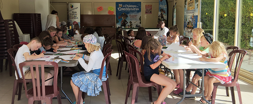 animations pour enfants au camping les Mancellières