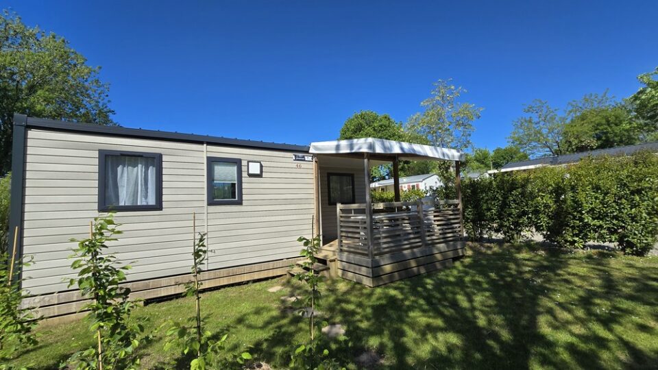 Camping avec long séjour : location longue durée en Vendée 1 Mobile home Les Mancellières